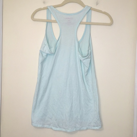 The Color Run 100% Cotton Unicorn Racer Back Tank Top Medium-Mint Green - Picture 5 of 5